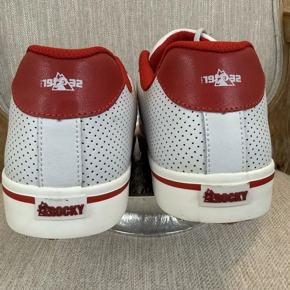 Rocky Skate Casual Leather Nano Composite toe shoes NEW Men's 3" CT Work 11W Red - Picture 7 of 12